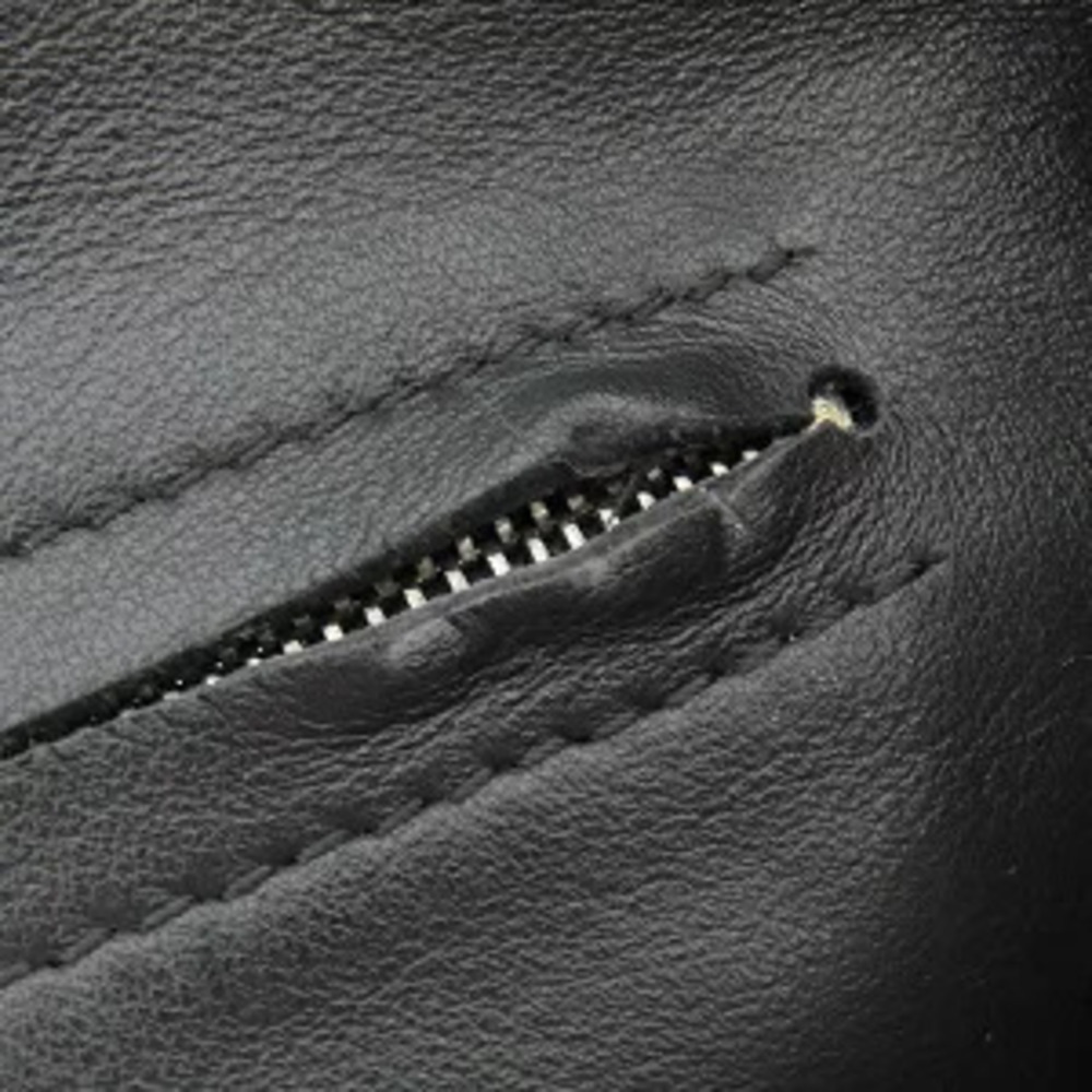 Bottega Veneta Intrecciato Clutch Bag Leather Black H - Picture 9 of 11